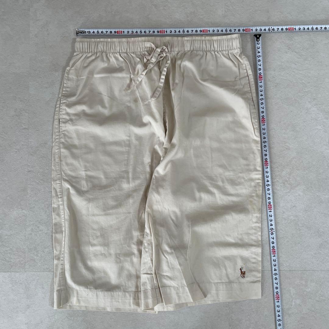 古着 POLO RALPH LAUREN ハーフパンツ サイズL クリーム色