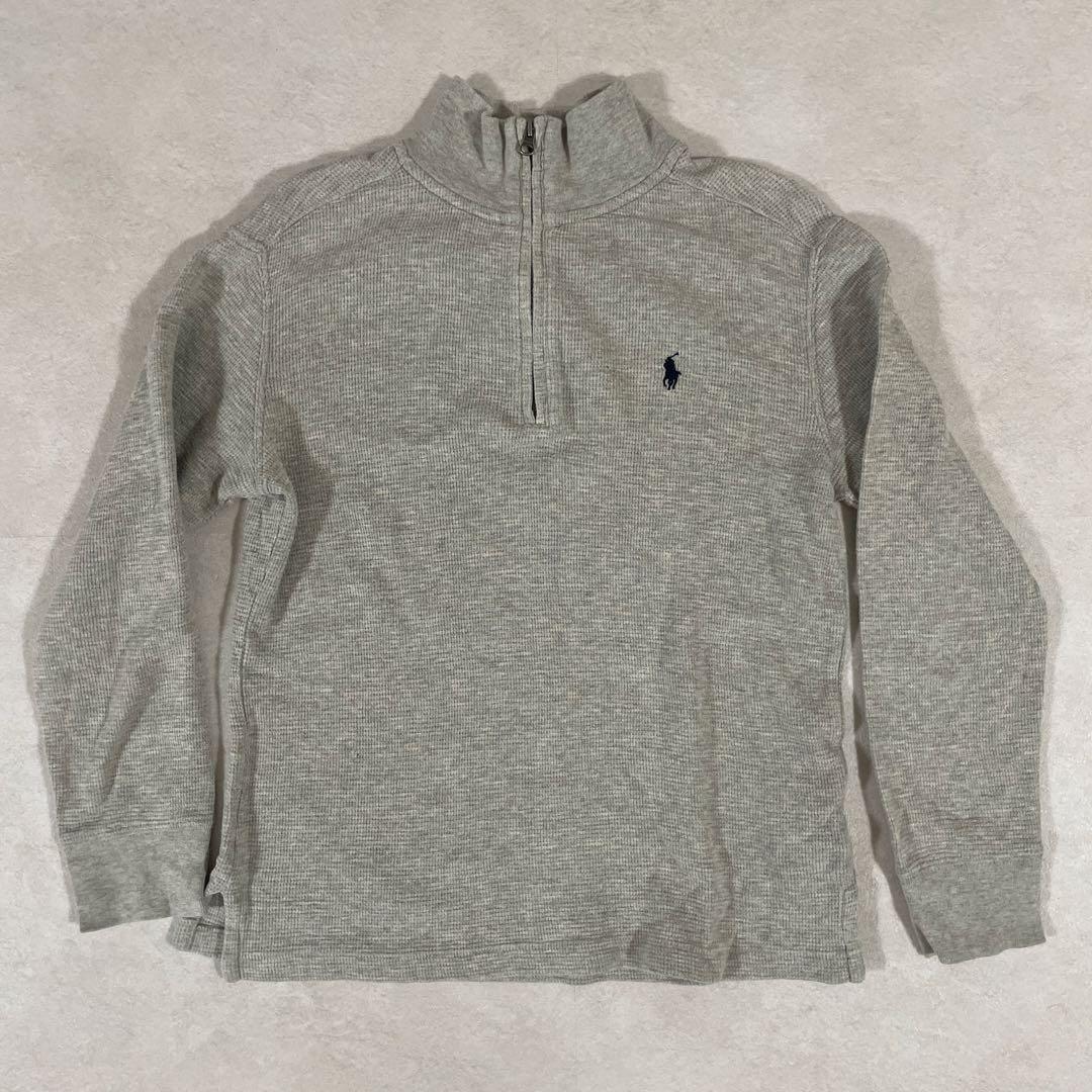 【美品】POLO RALPH LAUREN ハーフジップ スウェット ポニー刺繍
