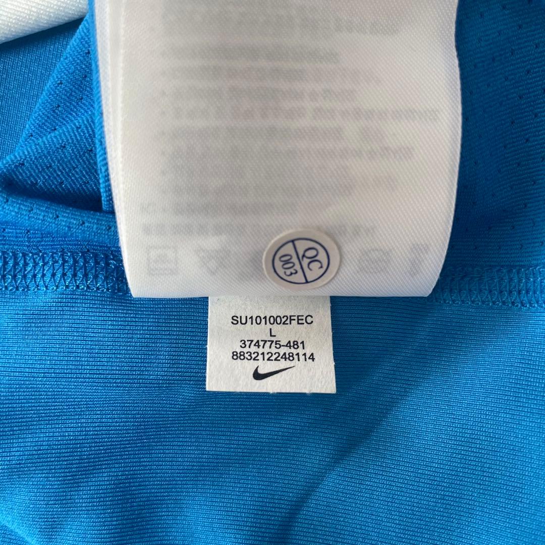【希少2010年モデル 新品未使用タグ付】NIKE 青白ストライプ Tシャツ L