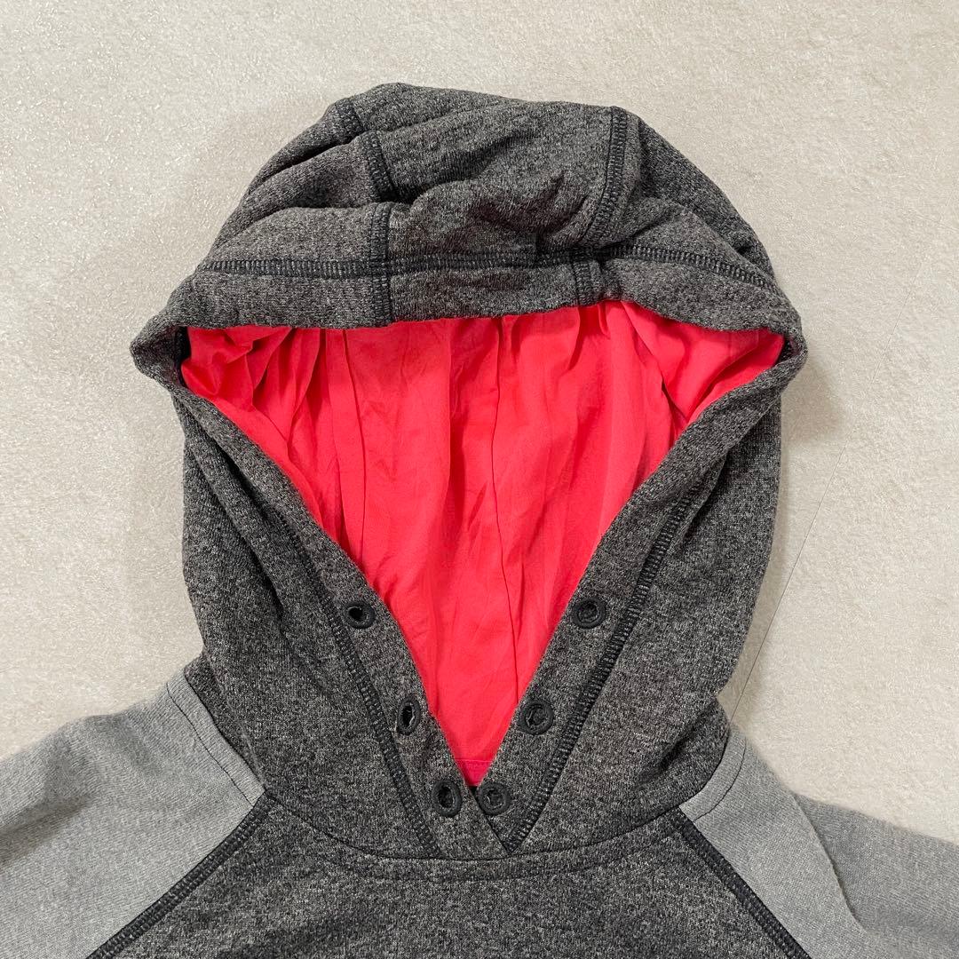 【美品】adidas プルオーバー パーカー climalite グレー M
