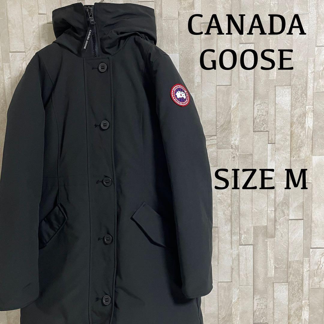 【美品】CANADA GOOSE ダウンコート ロスクレア パーカ M 黒色（画像 1/20）
