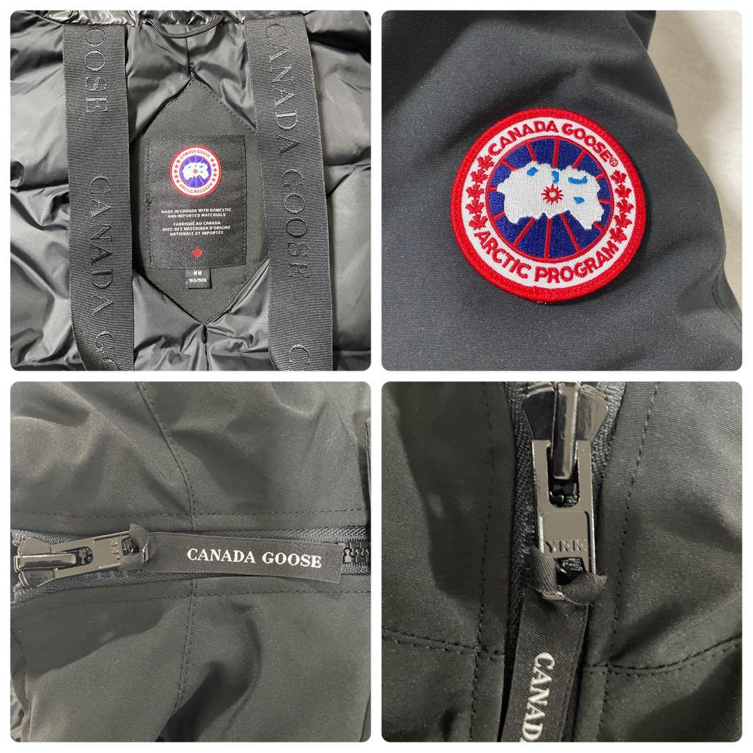 【美品】CANADA GOOSE ダウンコート ロスクレア パーカ M 黒色（画像 17/20）