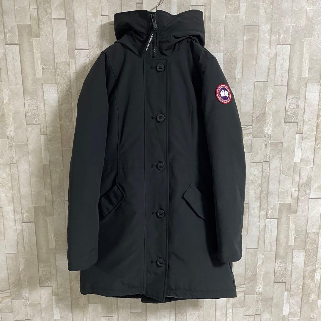 【美品】CANADA GOOSE ダウンコート ロスクレア パーカ M 黒色（画像 2/20）