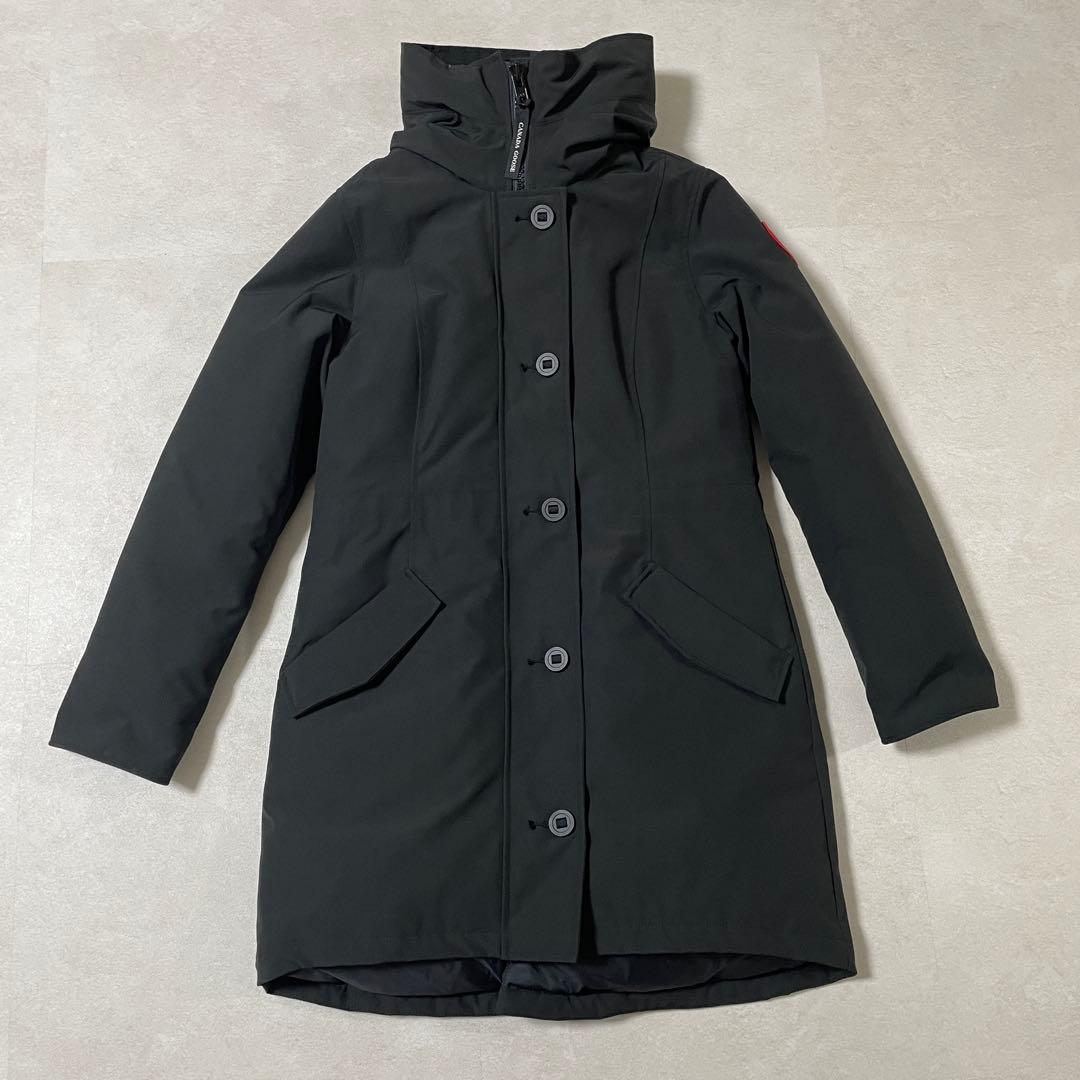【美品】CANADA GOOSE ダウンコート ロスクレア パーカ M 黒色（画像 3/20）