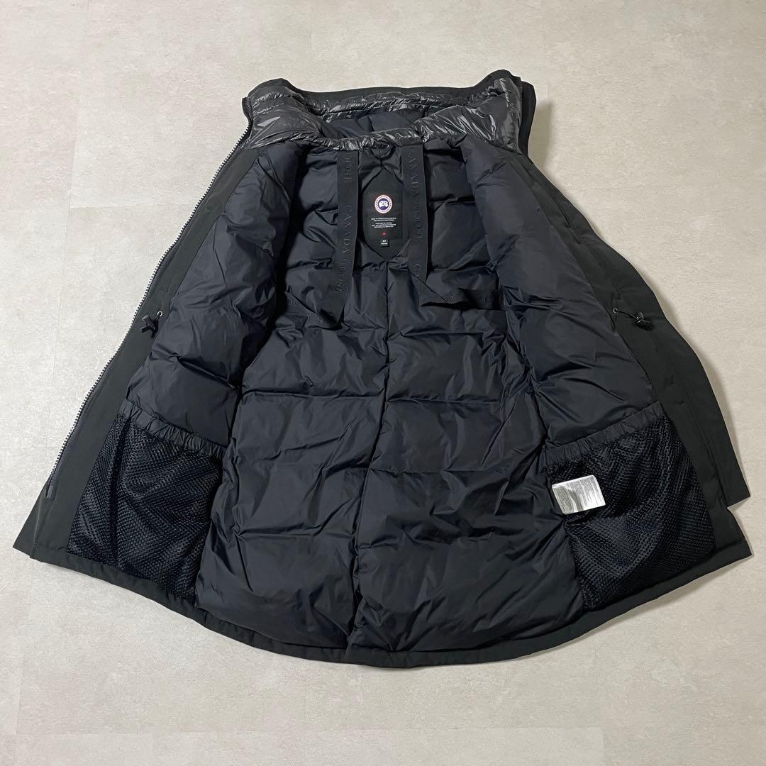 【美品】CANADA GOOSE ダウンコート ロスクレア パーカ M 黒色（画像 4/20）