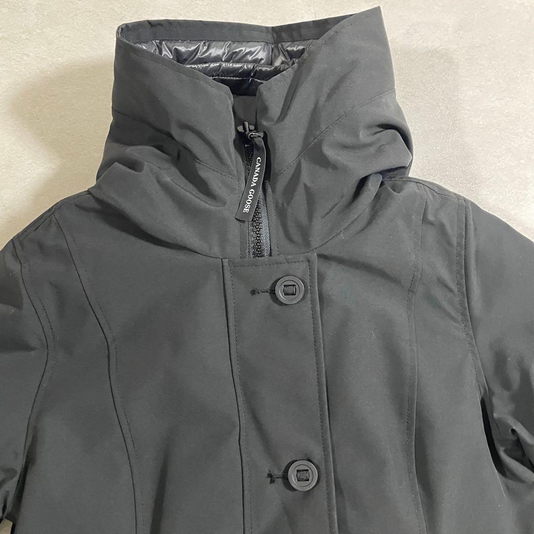 【美品】CANADA GOOSE ダウンコート ロスクレア パーカ M 黒色（画像 7/20）