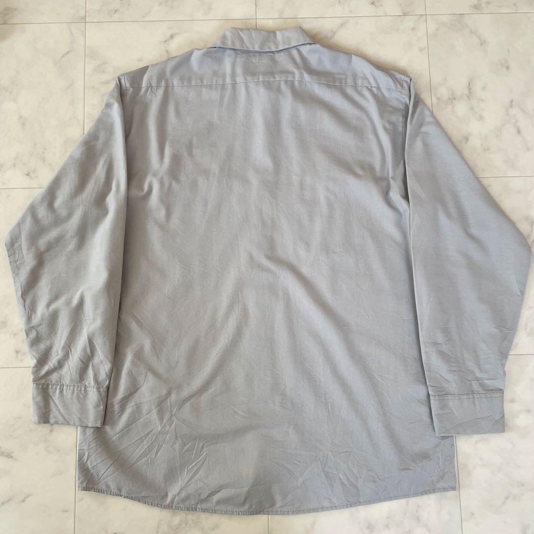 【美品】古着 CINTAS 長袖ワークシャツ Lサイズ グレー