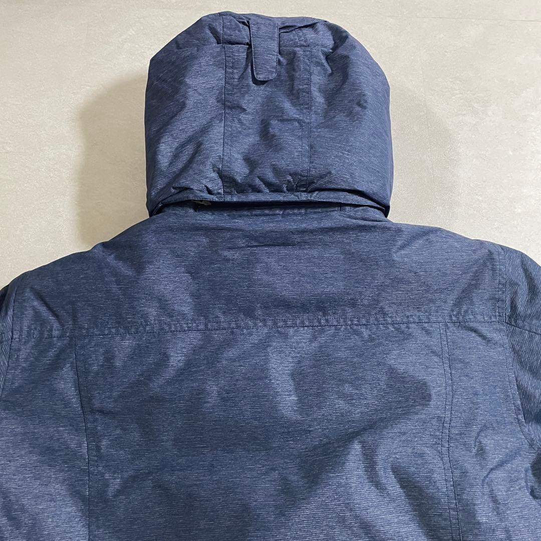 古着 mont-bell ダウンジャケット ロゴ刺繍 サイズXL ネイビー（画像 10/16）