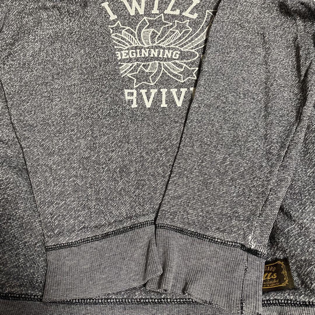 【美品】ILLS イルズ ユニセックスロングTシャツ Ｍサイズ グレー