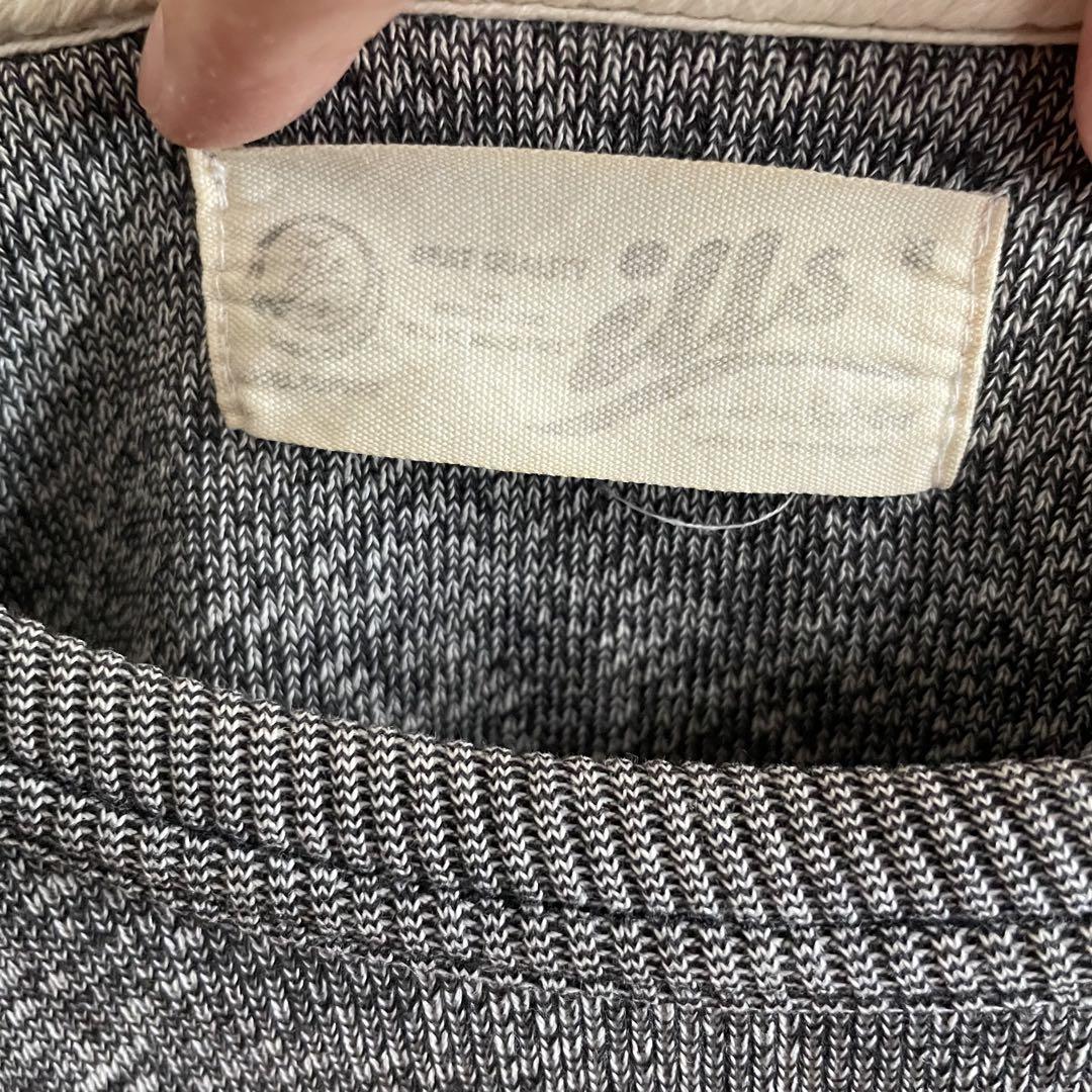 【美品】ILLS イルズ ユニセックスロングTシャツ Ｍサイズ グレー