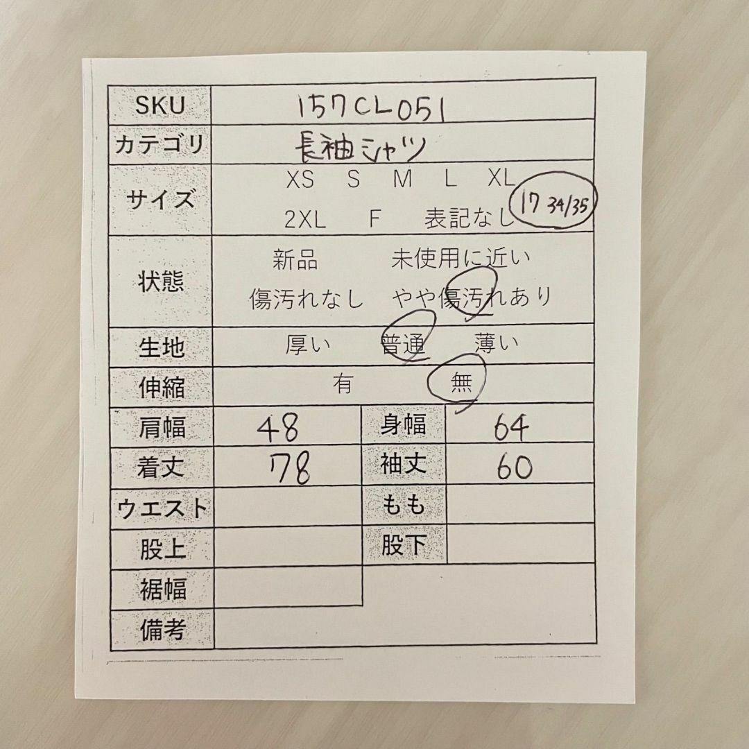 ラルフローレン メンズ 長袖シャツ 17 34/35サイズ チェック柄