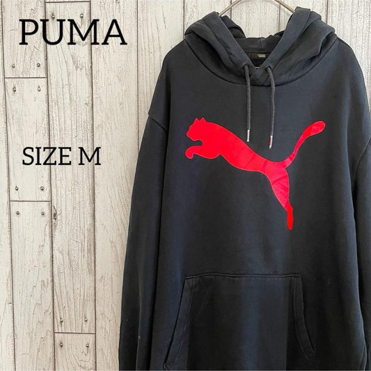 PUMA プーマ メンズ 長袖パーカー Mサイズ ブラック