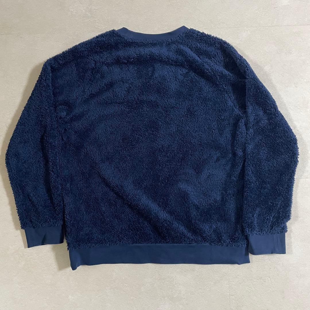 【美品】adidas Originals ボア スウェット トレーナー L 紺（画像 6/15）