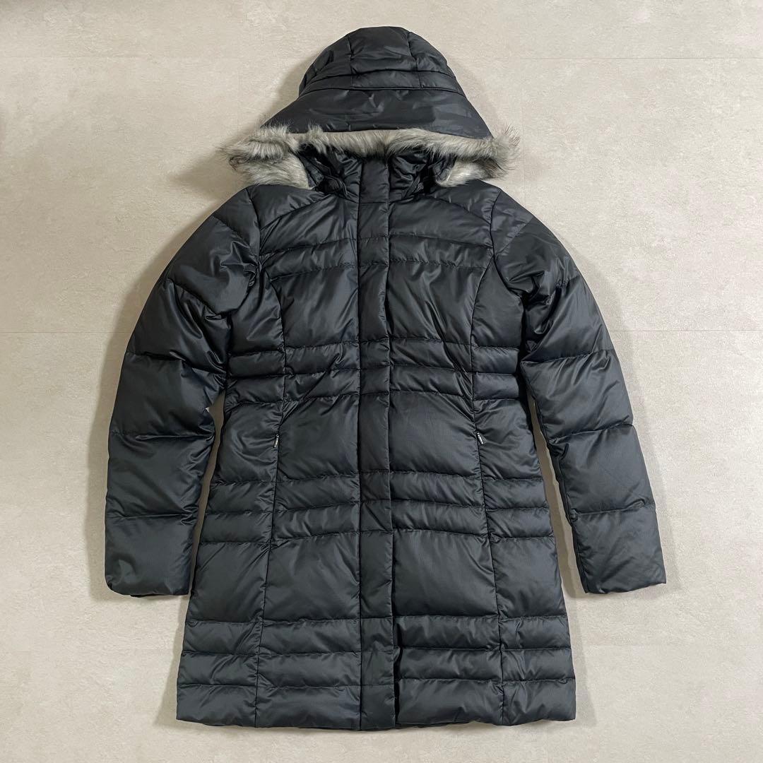 古着 Columbia ロングダウンジャケット ファー付 サイズS ブラック（画像 3/16）