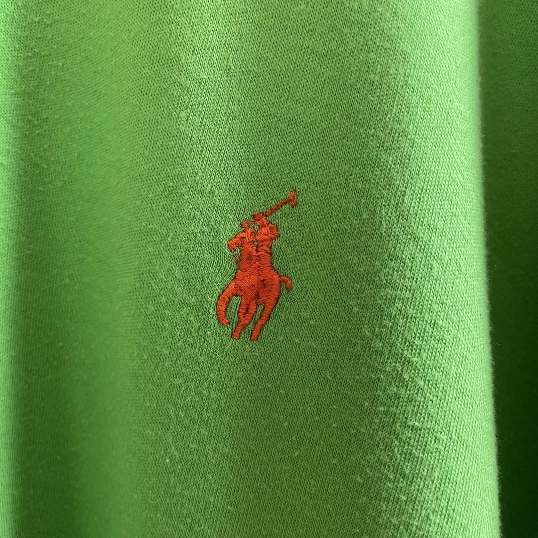 【美品】 古着90s Ralph Lauren ポロシャツ グリーン XXL
