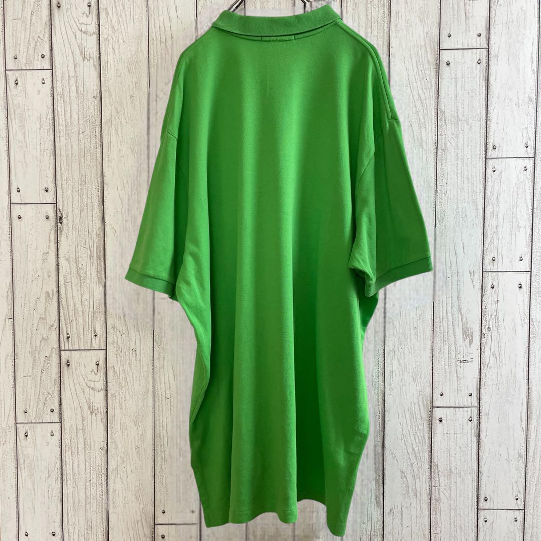 【美品】 古着90s Ralph Lauren ポロシャツ グリーン XXL