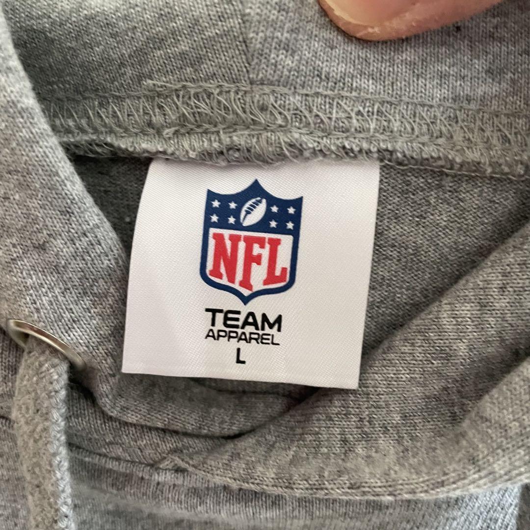 【限定コラボ】美品NFL× GU スウェTパーカ 5分袖 Lサイズ グレー