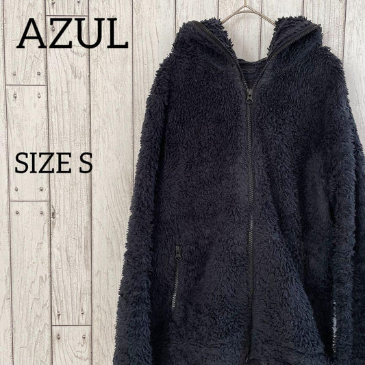 AZUL ボアジャケット メンズ Sサイズ ネイビー