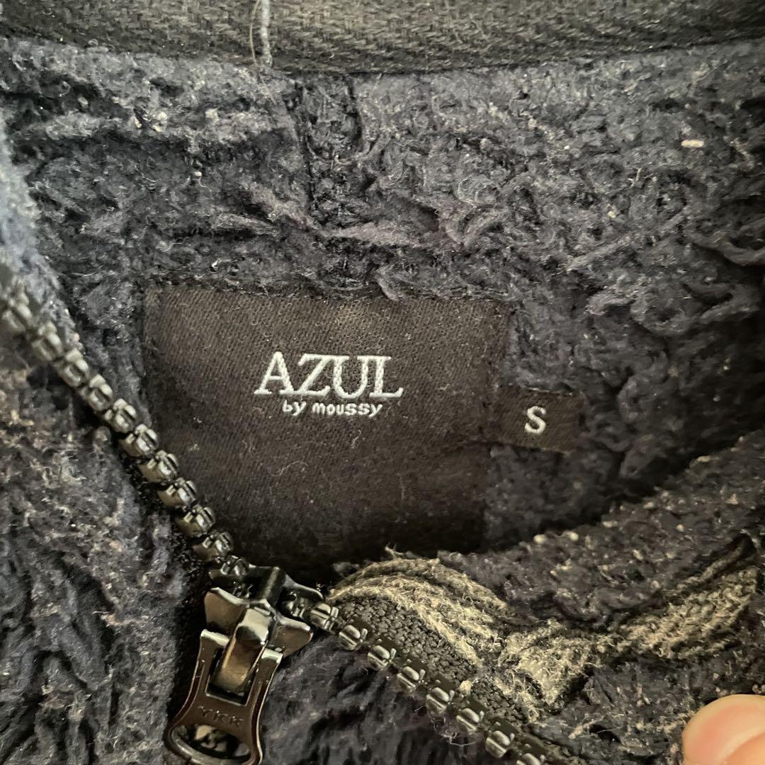 AZUL ボアジャケット メンズ Sサイズ ネイビー
