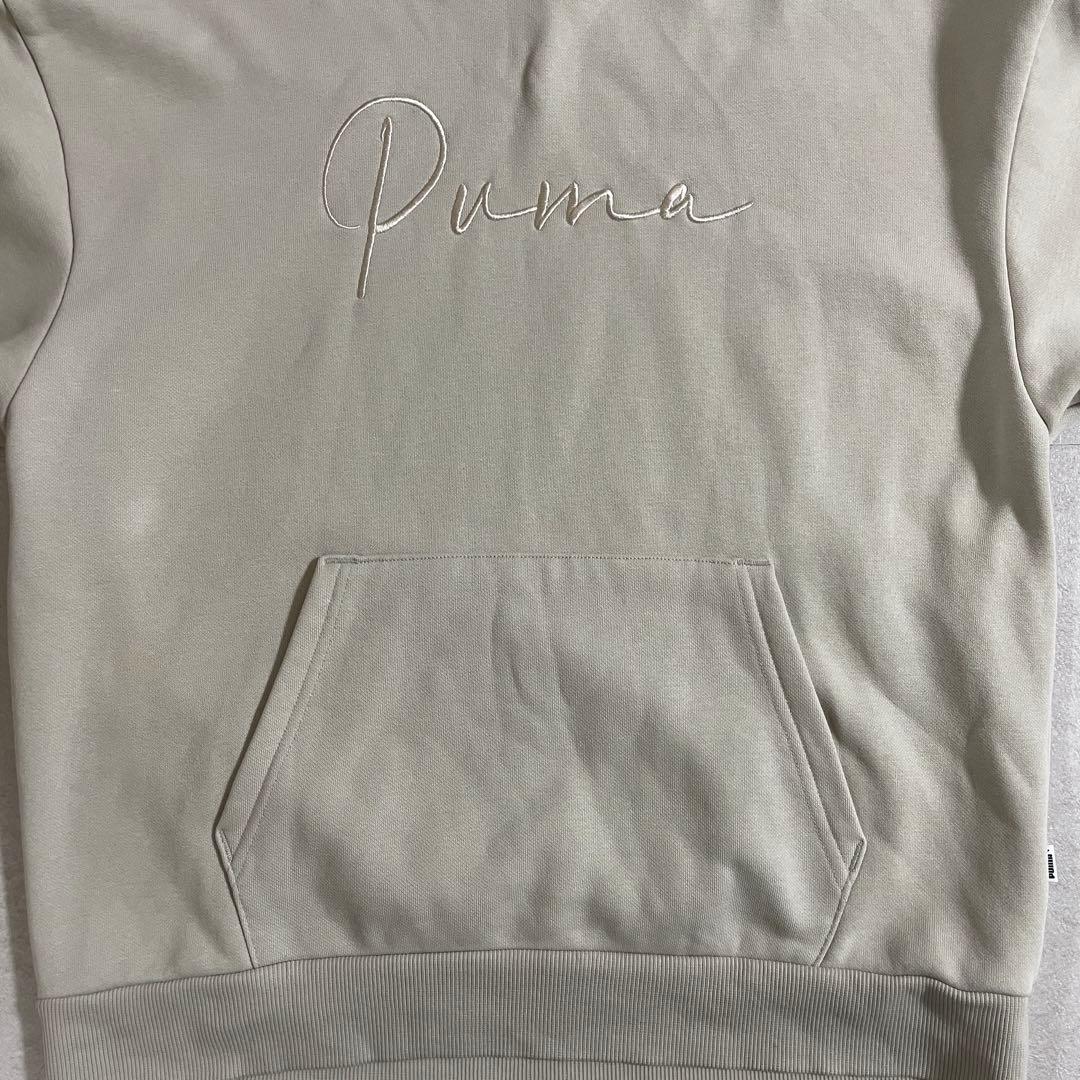 古着 PUMA スウェット セットアップ サイズS/XS アイボリー ロゴ刺繍（画像 6/20）
