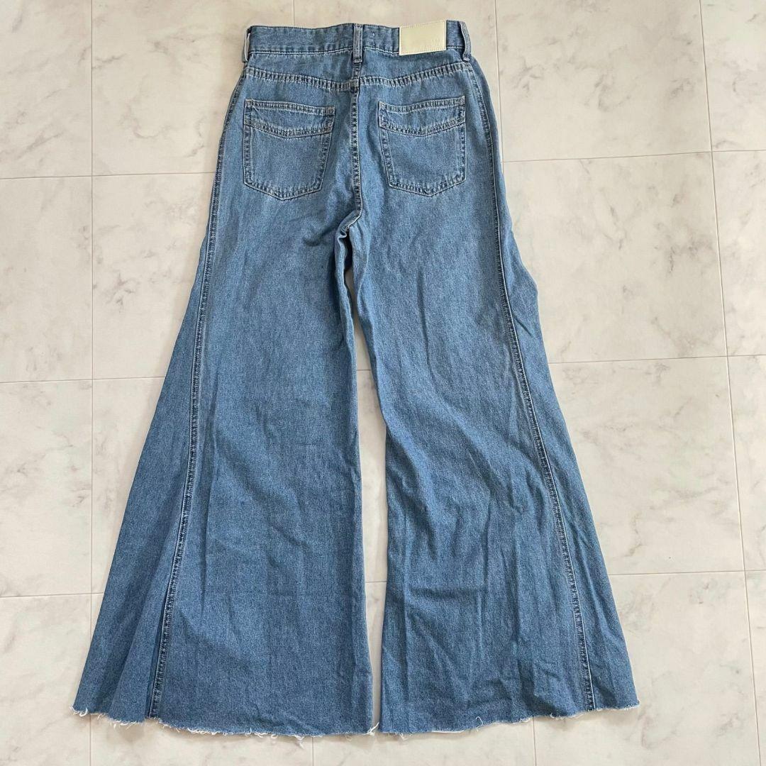 【新品未使用】ジェイダ レディース フロントレースアップフレアデニムパンツ