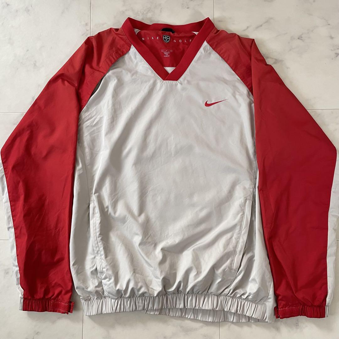 【美品】NIKE GOLF ナイロンジャケット Ｌサイズ レッド golf