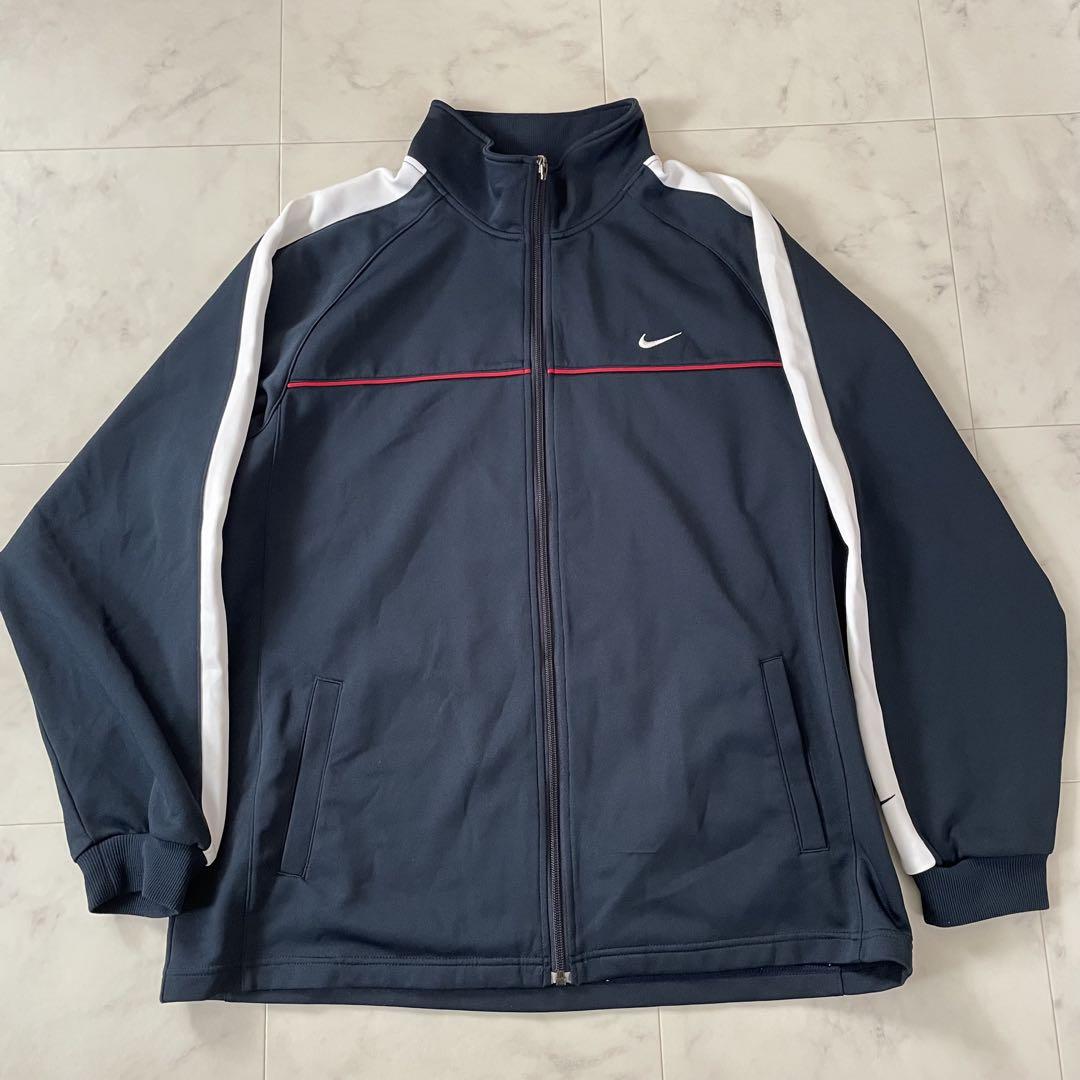【ほぼ未使用品】NIKE トラックジャケット ジャージXLサイズ ネイビー