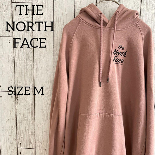【美品】USA古着THE NORTH FACE 長袖パーカー M スモークピンク