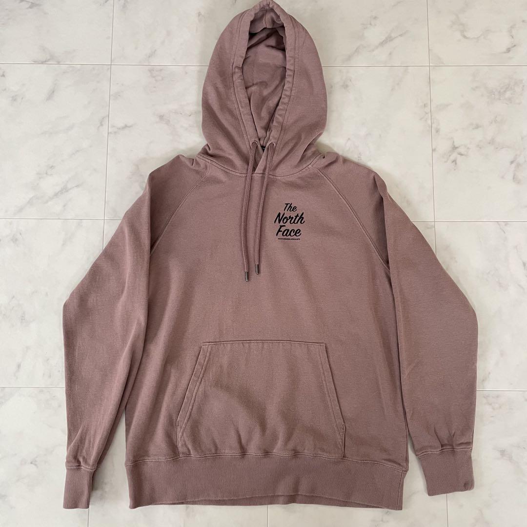 【美品】USA古着THE NORTH FACE 長袖パーカー M スモークピンク