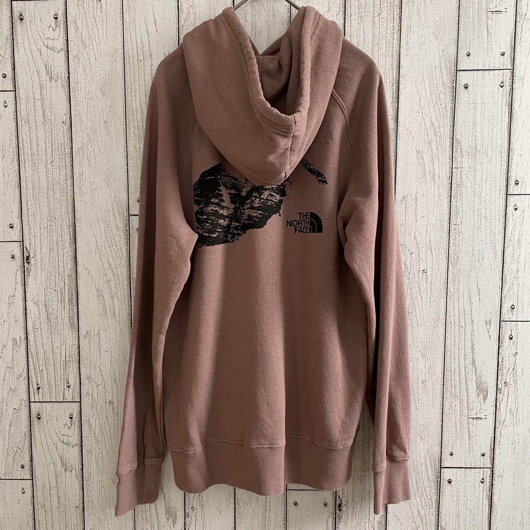 【美品】USA古着THE NORTH FACE 長袖パーカー M スモークピンク