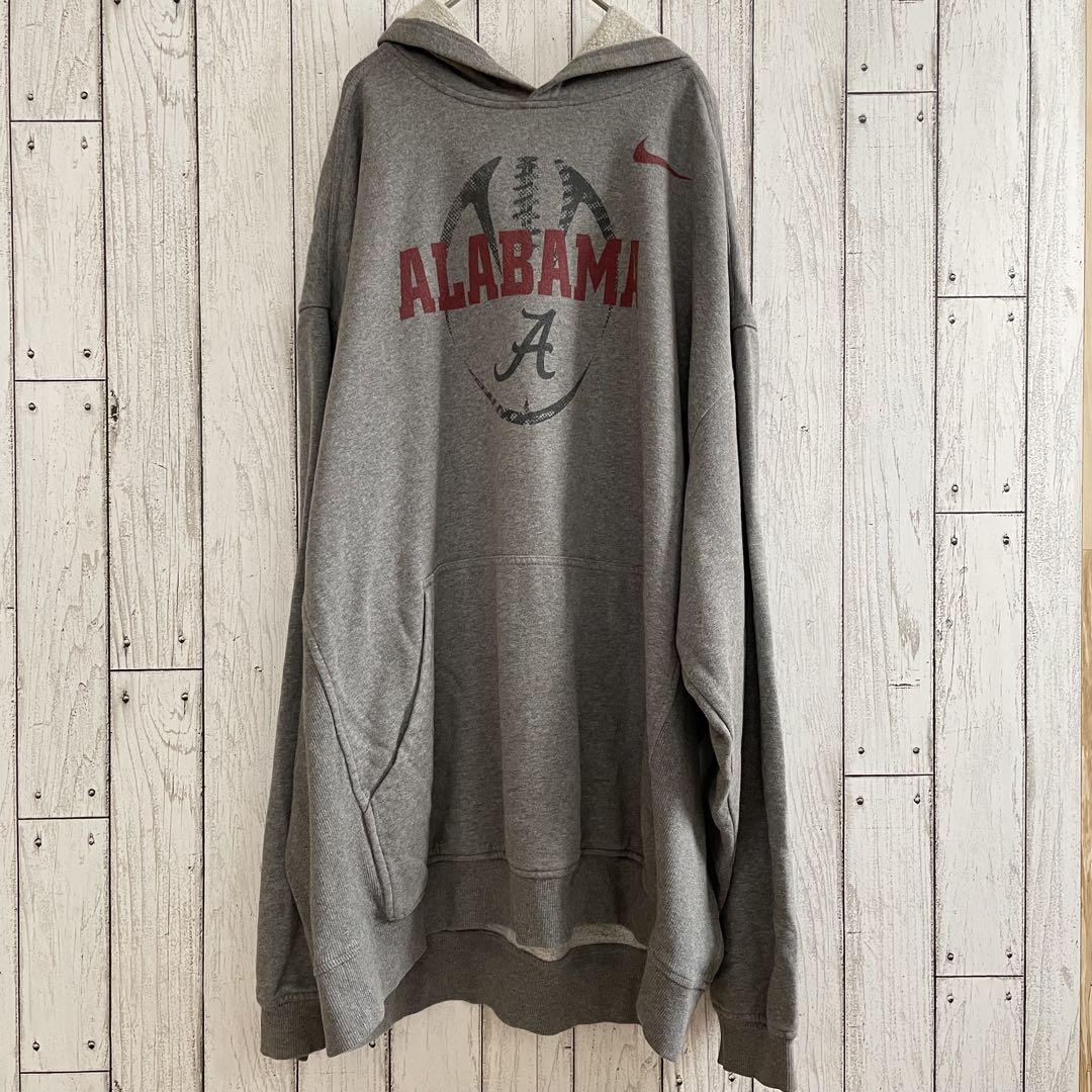 【美品】USA古着 NIKE ナイキ カレッジパーカー グレー アラバマ大学