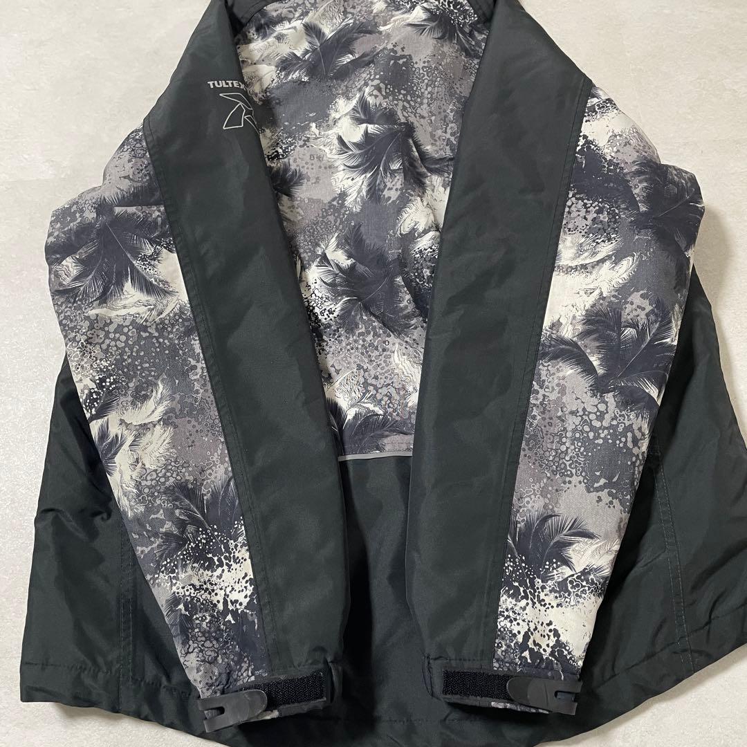 古着 TULTEX 防水 防寒 ジャケット サイズXL ブラック 総柄（画像 10/15）