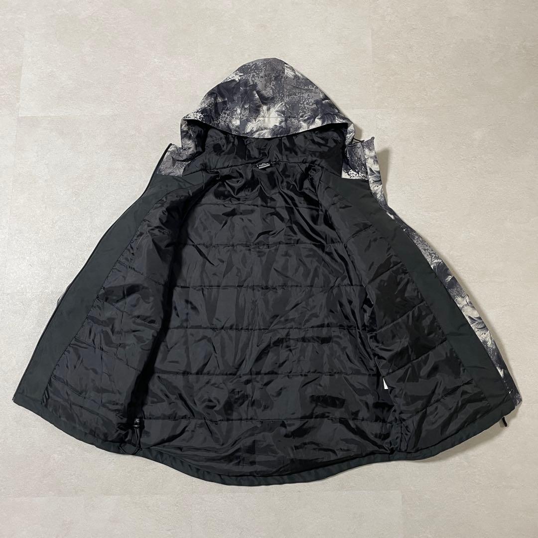 古着 TULTEX 防水 防寒 ジャケット サイズXL ブラック 総柄（画像 3/15）