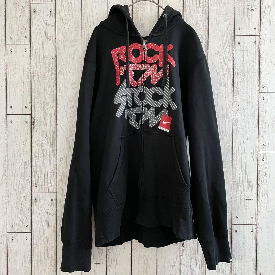 【希少美品】NIKE ヴィンテージ ジップアップパーカー L サイズ ブラック
