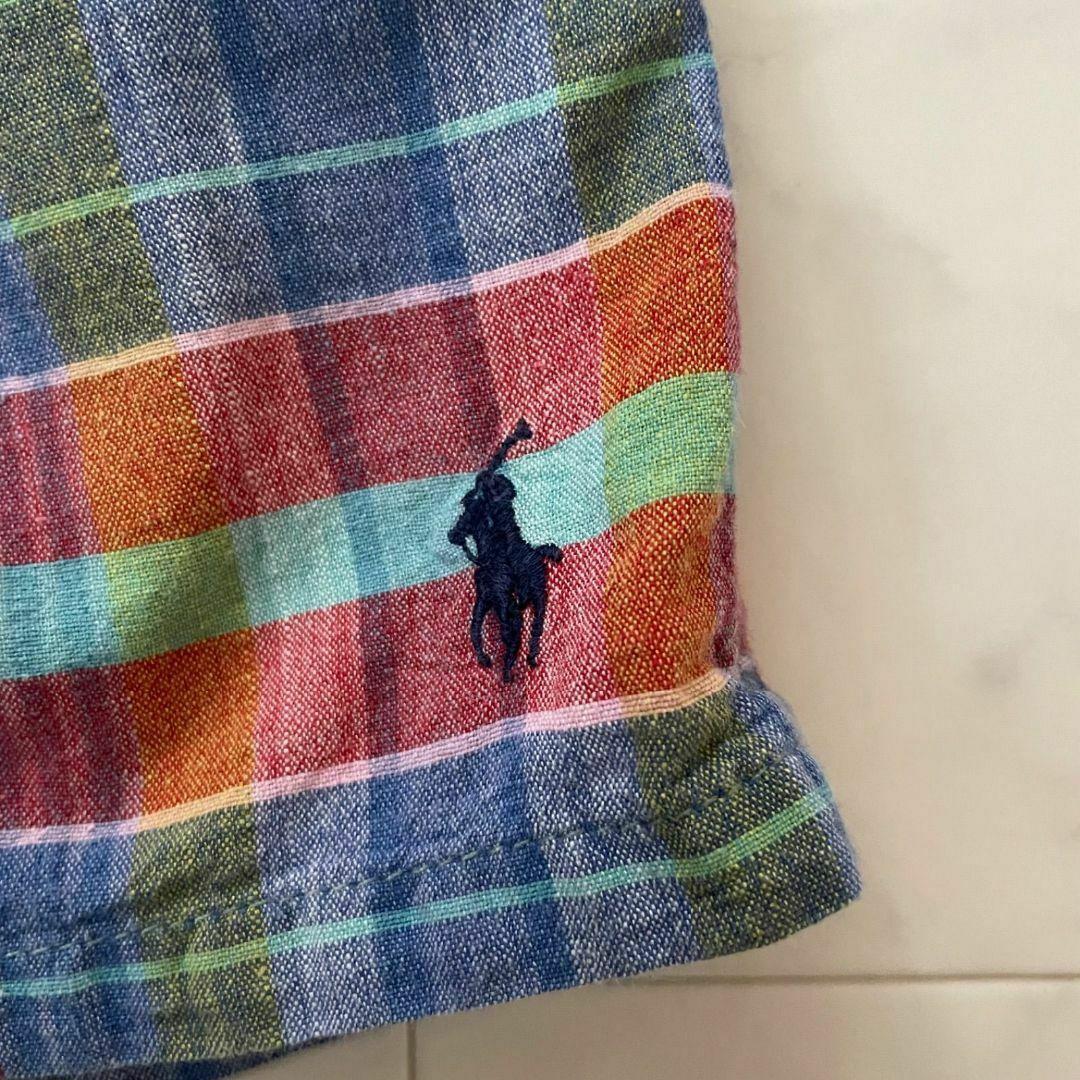 ポロラルフローレン メンズ ハーフパンツ 31サイズ チェック柄 ポニー刺繍