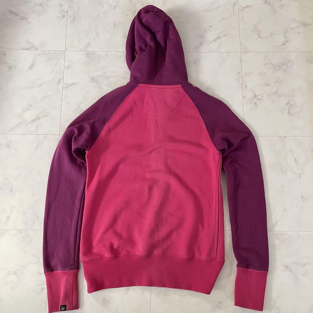 【美品】NIKE ナイキ レディース ジップアップパーカー Lサイズ ピンク