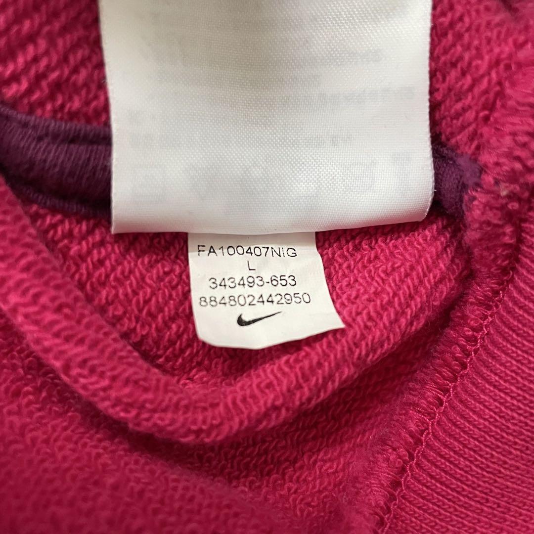 【美品】NIKE ナイキ レディース ジップアップパーカー Lサイズ ピンク