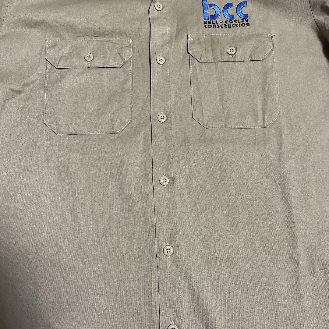 古着80s BIGBEN 長袖ワークシャツ Lサイズ ブラウン
