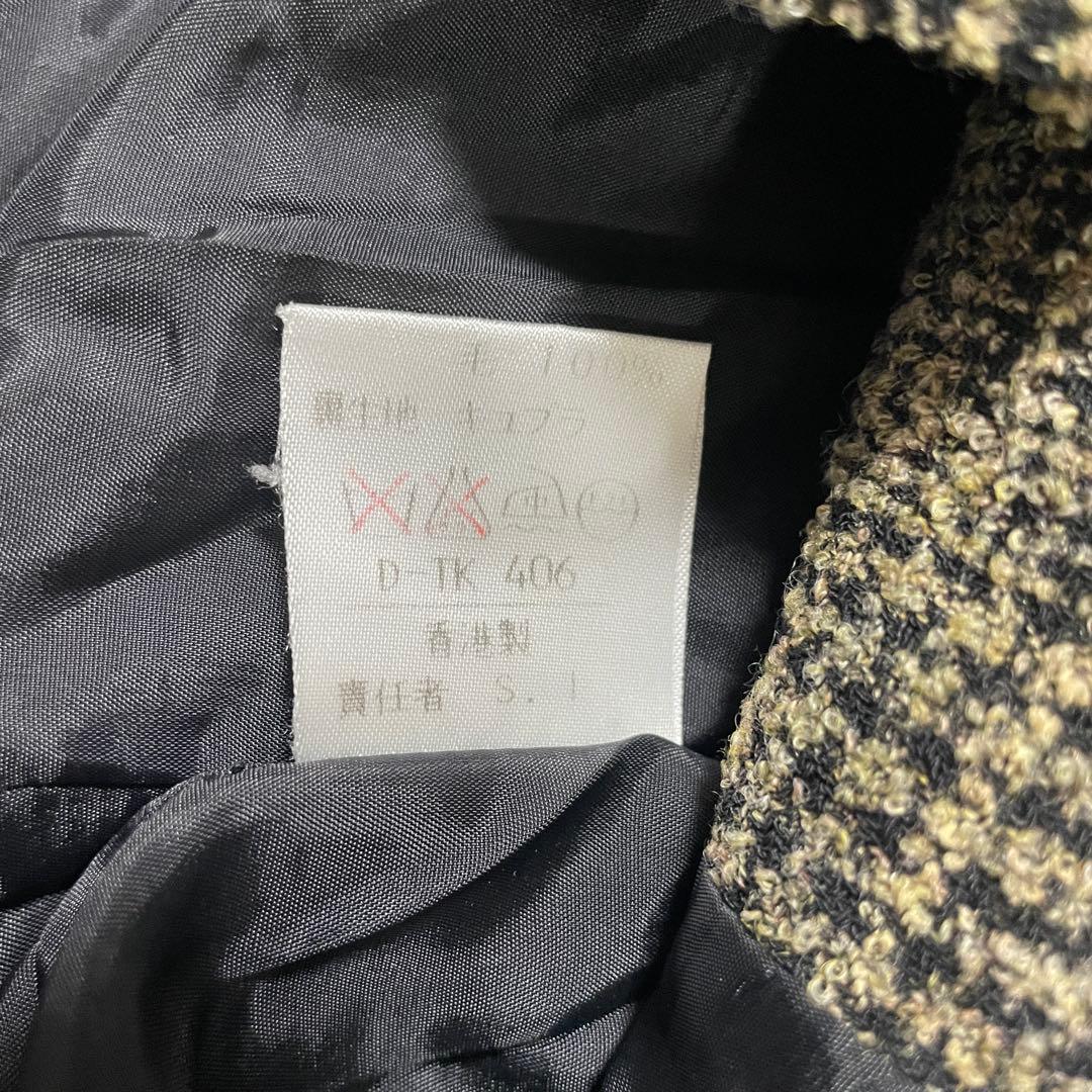 古着 ANNE KLEIN II ニット ジャケット M相当 切替デザイン（画像 15/17）