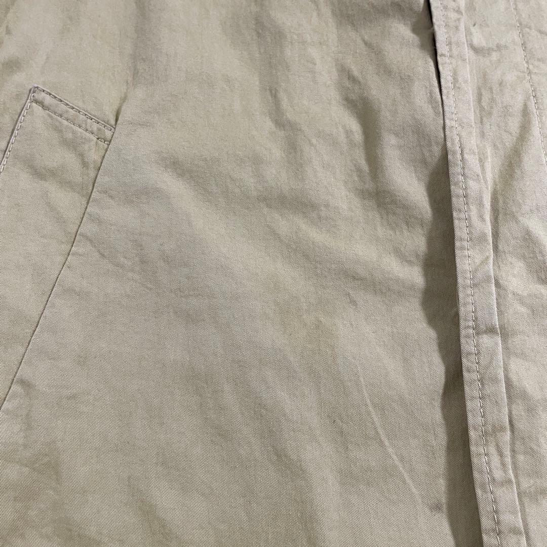 古着 Plantation ノーカラー ロングコート サイズM イエロー系（画像 12/20）