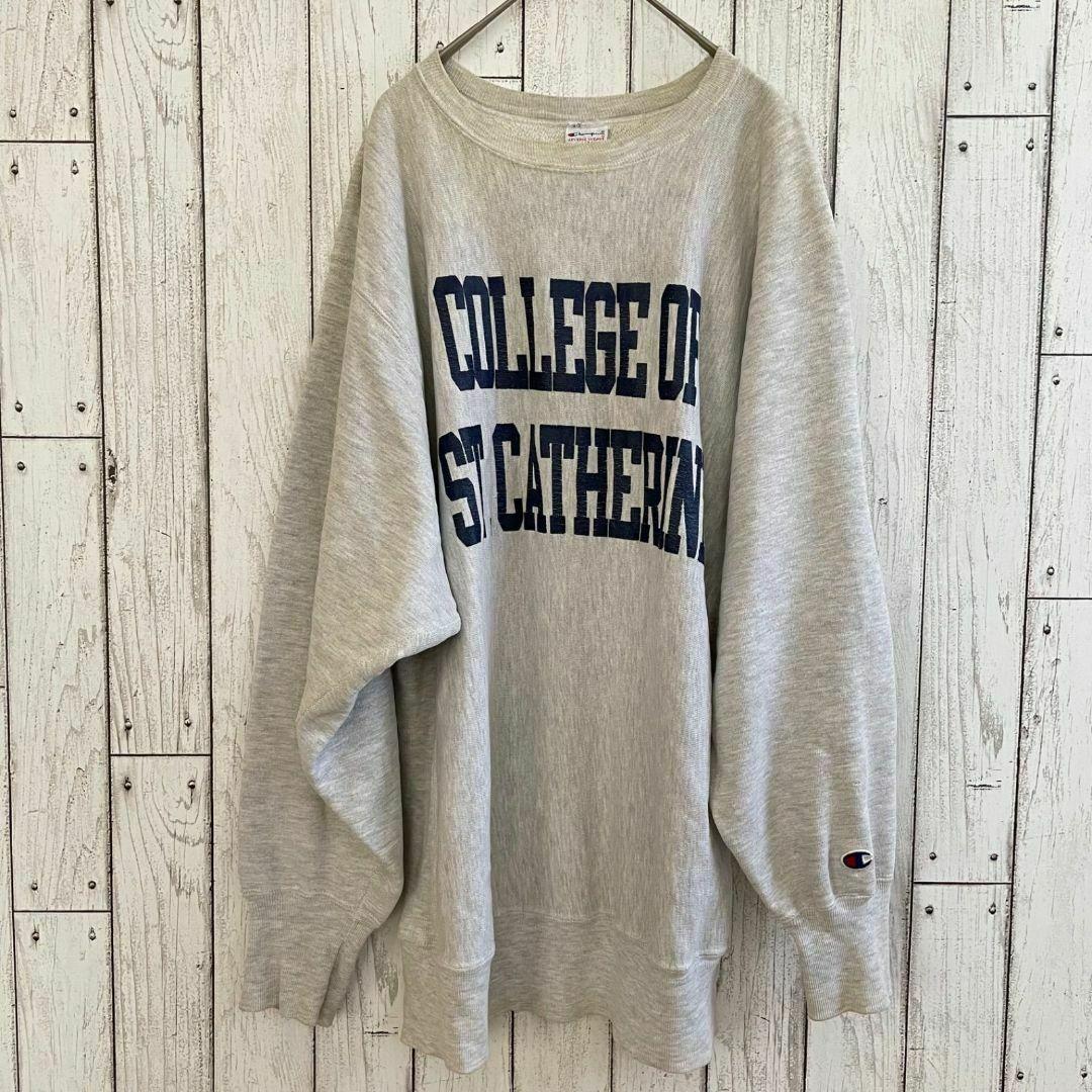 【稀少美品】チャンピオン 刺繍タグ前期 リバースウィーブ セントキャサリン大学