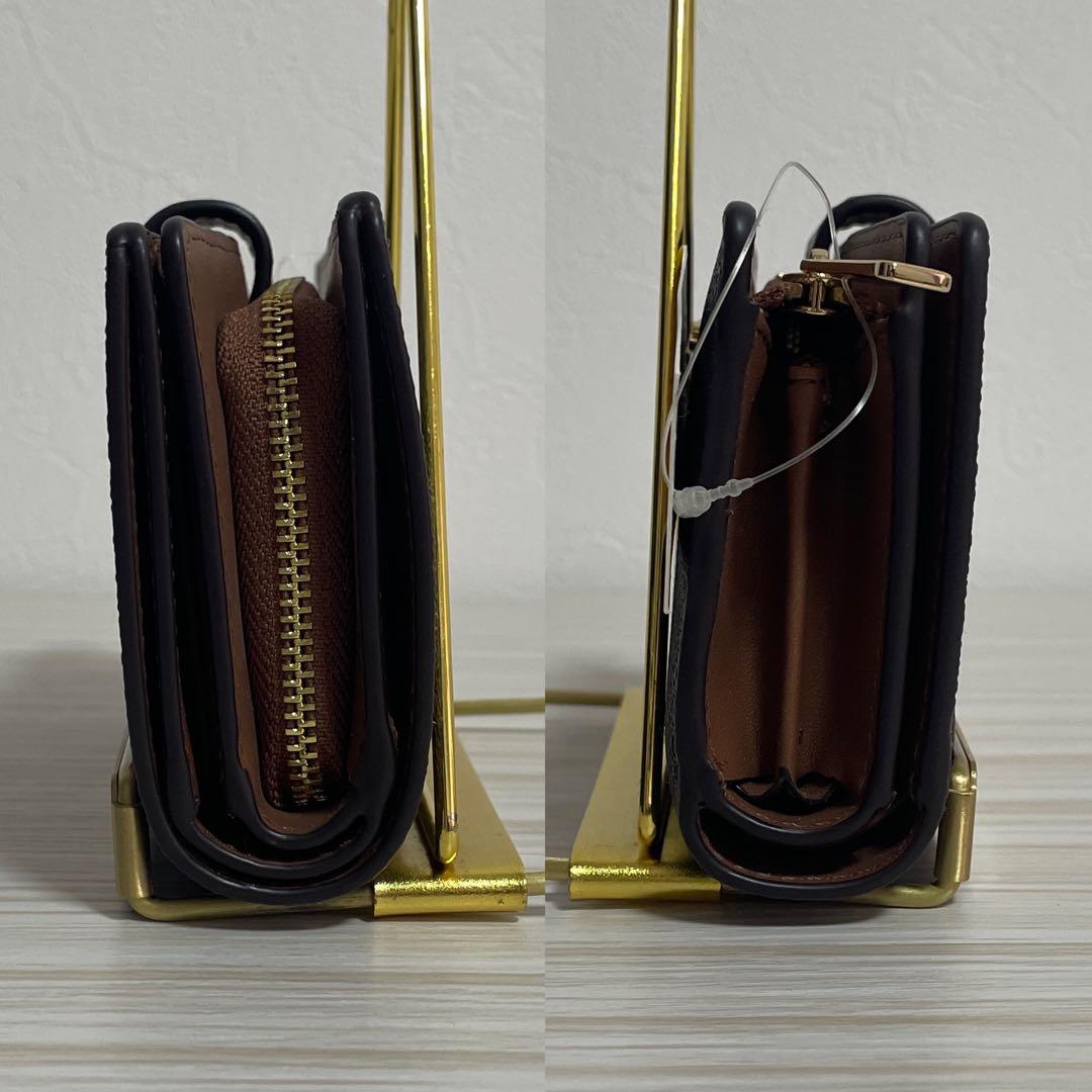 早い者勝ち！訳あり新品 MICHAEL KORS 二つ折り財布 シグネチャー柄（画像 4/12）