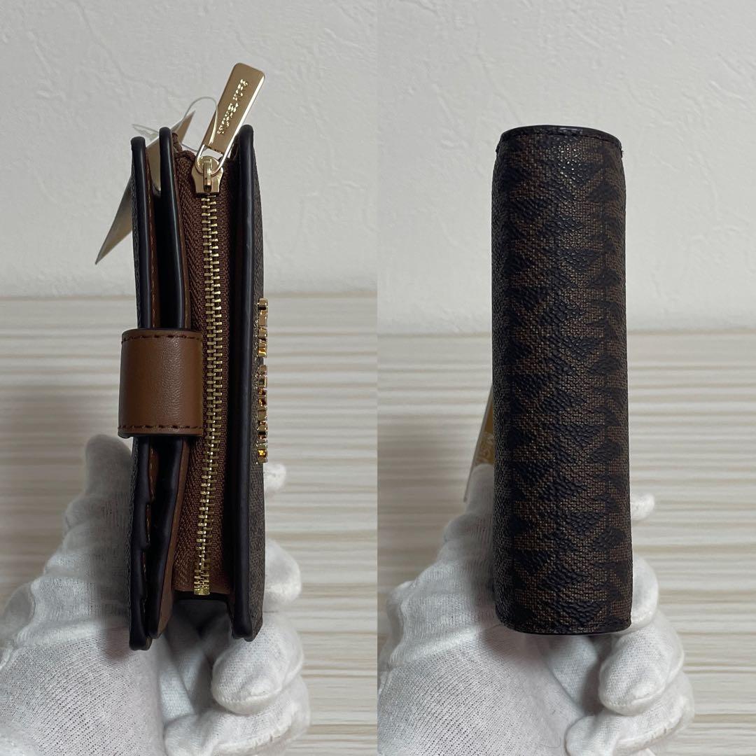 早い者勝ち！訳あり新品 MICHAEL KORS 二つ折り財布 シグネチャー柄（画像 5/12）