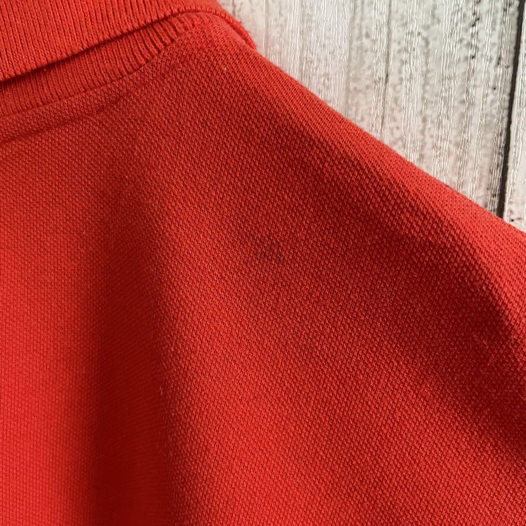 【美品】古着 90s ラルフローレン 半袖ポロシャツ 2XL レッド USA製