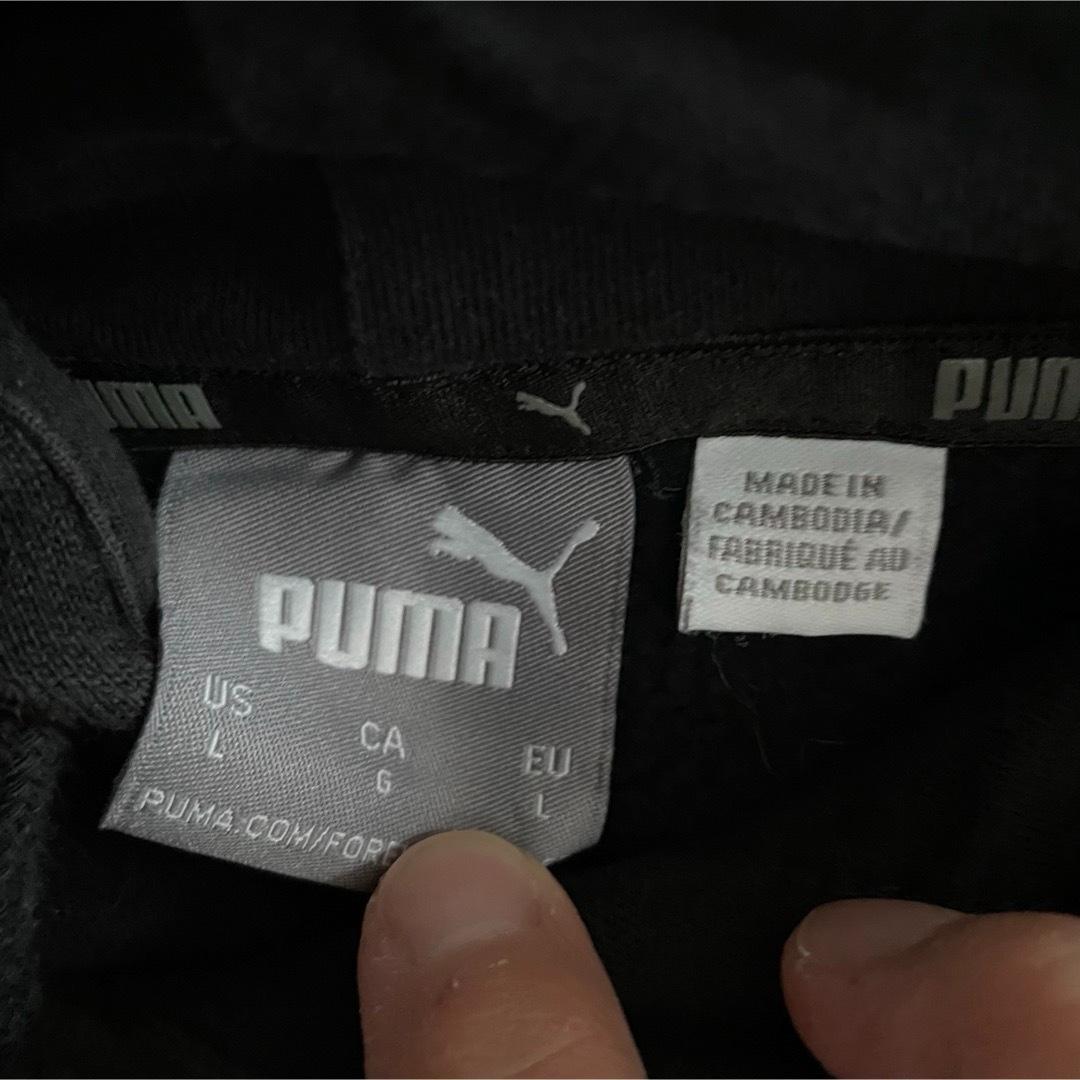 PUMA プーマ メンズ 長袖パーカー Lサイズ ブラック 迷彩