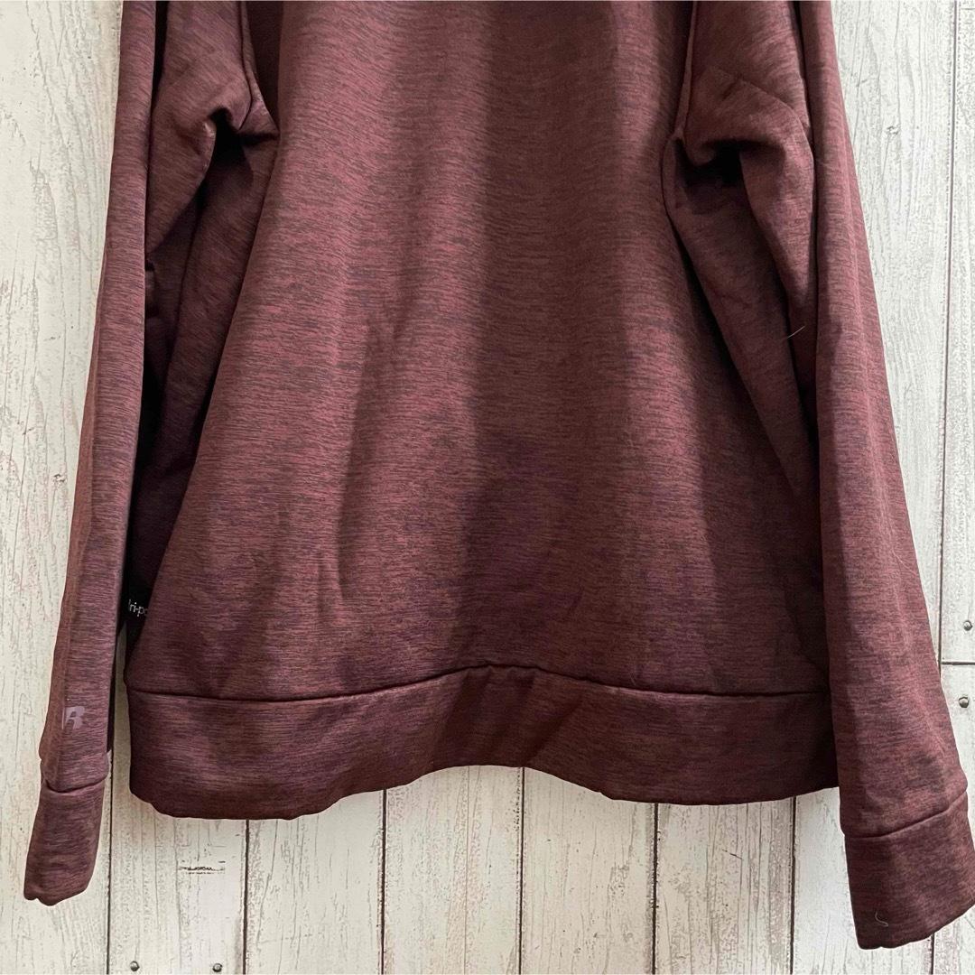 【美品】RUSSELL ラッセル メンズ 長袖パーカー Lサイズ レッド系