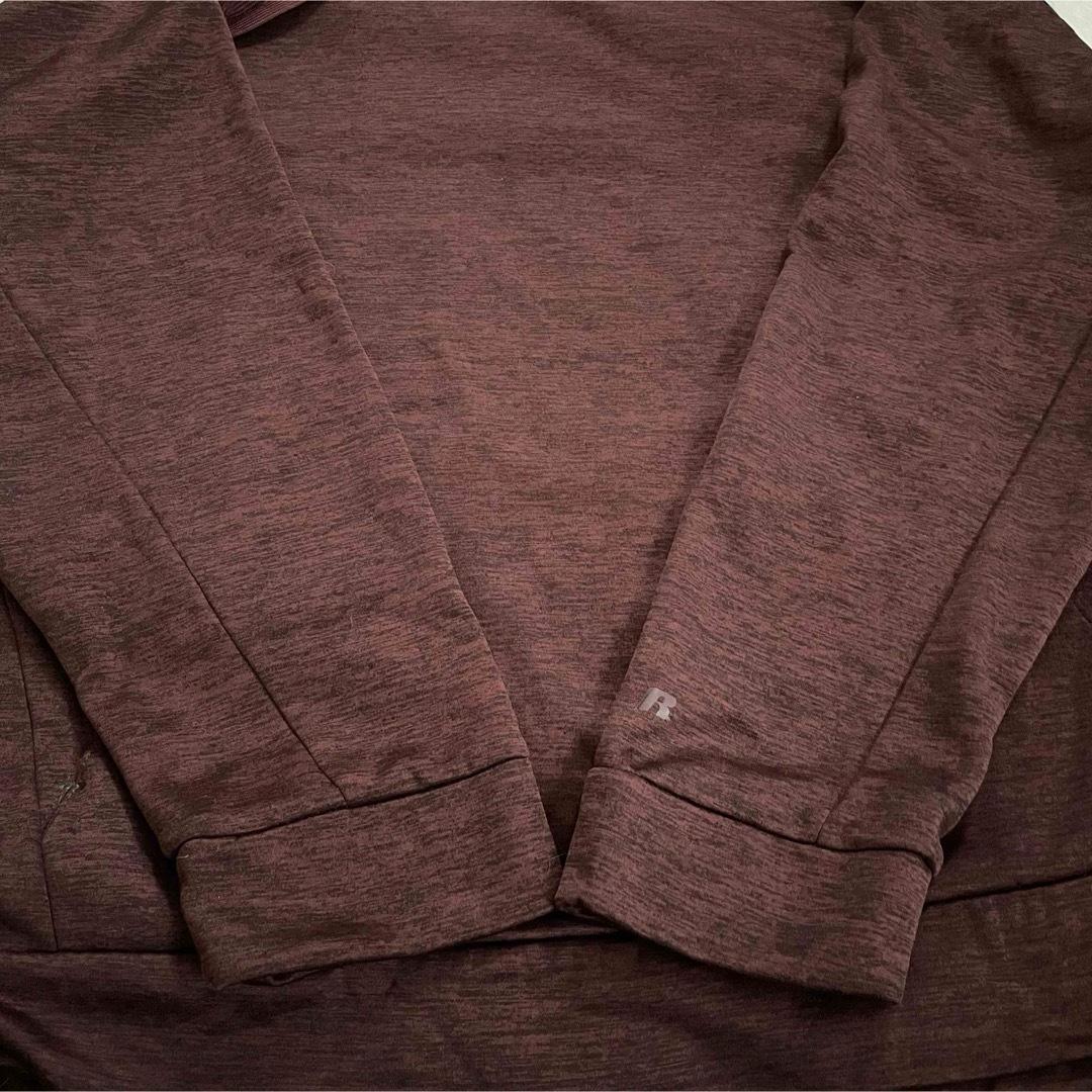 【美品】RUSSELL ラッセル メンズ 長袖パーカー Lサイズ レッド系