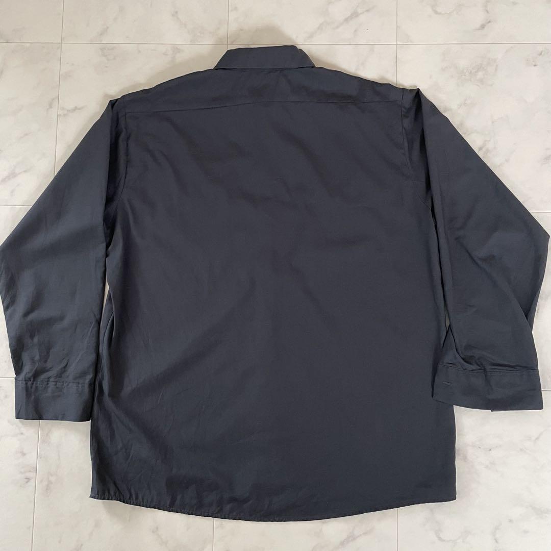 【美品】古着 CINTAS 長袖ワークシャツ Lサイズ ダークグレー