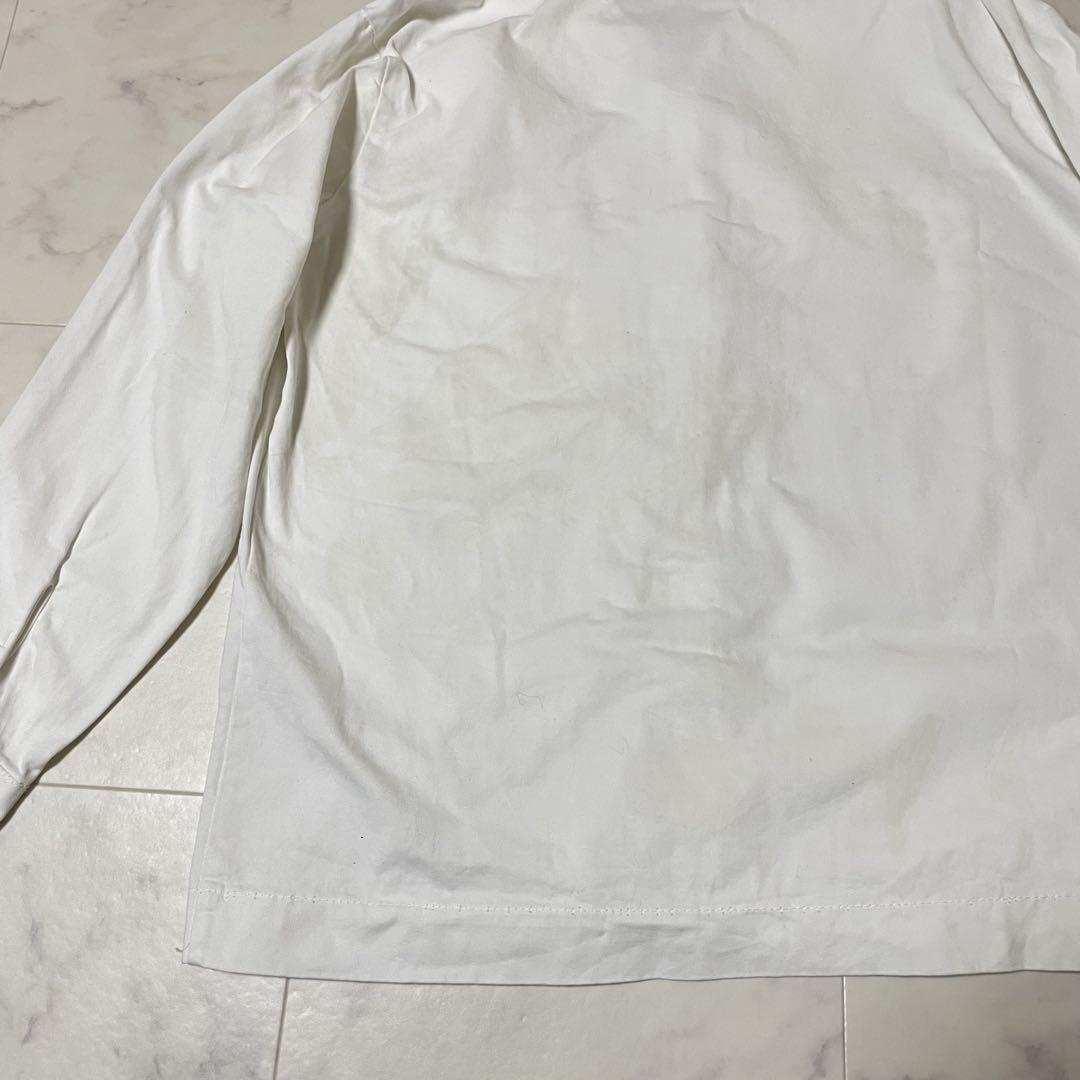 古着premium uniforms 長袖ワークシャツ L ホワイト HONDA
