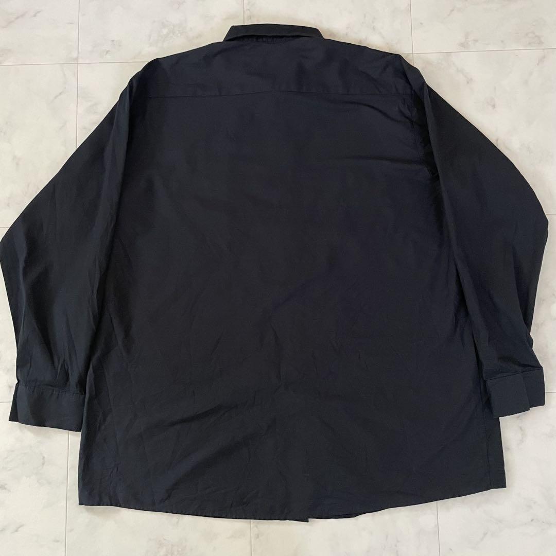 【美品】古着RED KAP 長袖ワークシャツ XXLサイズ ブラック